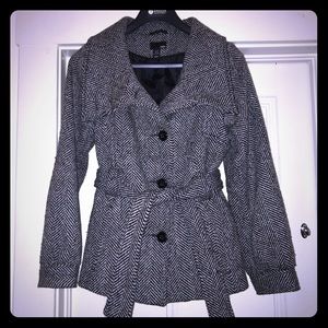 Stunning H&M herringbone coat like new!